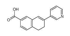 7-pyridin-3-yl-5,6-dihydronaphthalene-2-carboxylic acid结构式