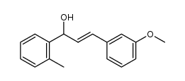 3-(3-methoxyphenyl)-1-o-tolyl-prop-2-en-1-ol结构式