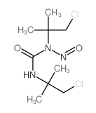 1,3-bis(1-chloro-2-methyl-propan-2-yl)-1-nitroso-urea structure