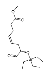 methyl (R,Z)-8-oxo-7-((triethylsilyl)oxy)oct-4-enoate结构式