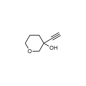 3-乙炔基四氢-2H-吡喃-3-醇结构式