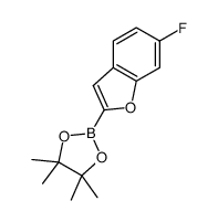 2-(6-fluoro-1-benzofuran-2-yl)-4,4,5,5-tetramethyl-1,3,2-dioxaborolane Structure
