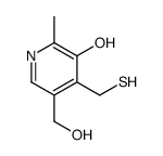 5-Hydroxy-4-(mercaptomethyl)-6-methyl-3-pyridinemethanol Structure