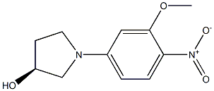 (S)-1-(3-甲氧基-4-硝基-苯基)-吡咯烷-3-醇结构式