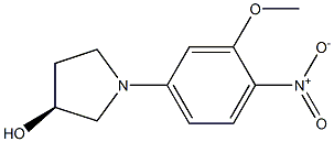 (S)-1-(3-Methoxy-4-nitro-phenyl)-pyrrolidin-3-ol structure