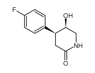 (4S,5R)-4-(4-fluorophenyl)-5-hydroxypiperidin-2-one结构式