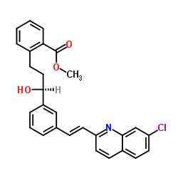 Methyl-[E]-2-[3(S)-[3-[2-(7-chloro-2-quinolinyl)-ethenyl]-phenyl] -3-hydroxy propyl]-benzoate picture
