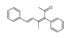 4-methyl-3,6-diphenylhexa-3,5-dien-2-one Structure