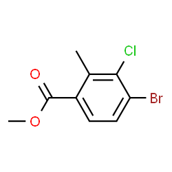 Methyl 4-bromo-3-chloro-2-methylbenzoate structure