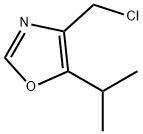 4-(氯甲基)-5-(丙-2-基)-1,3-噁唑结构式