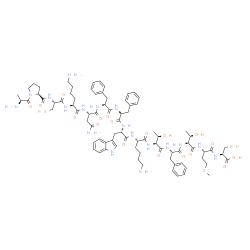 somatostatin, Pro(2)-Met(13)- Structure