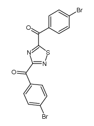 3,5-di(p-bromorobenzoyl)-1,2,4-thiadiazole结构式