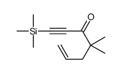 4,4-dimethyl-1-trimethylsilylhept-6-en-1-yn-3-one结构式