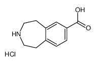 2,3,4,5-tetrahydro-1H-3-benzazepine-7-carboxylic acid,hydrochloride结构式