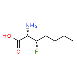 Heptanoic acid, 2-amino-3-fluoro-, [S-(R*,R*)]- (9CI) structure