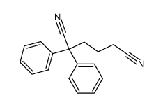 2,2-diphenylhexane-1,6-dinitrile Structure