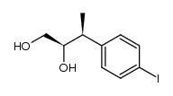 (2R,3S)-3-(4'-iodophenyl)butane-1,2-diol结构式