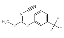 METHYL [3-(TRIFLUOROMETHYL)PHENYL] CYANOCARBONIMIDODITHIOATE Structure