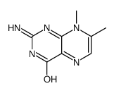 4(8H)-Pteridinone,2-amino-7,8-dimethyl-(9CI)结构式