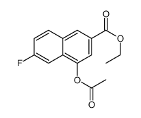 ethyl 4-acetyloxy-6-fluoronaphthalene-2-carboxylate Structure