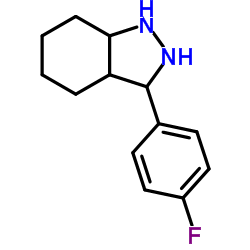 3-(4-Fluorophenyl)octahydro-1H-indazole结构式