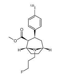8-AZABICYCLO[3.2.1]OCTANE-2-CARBOXYLIC ACID, 8-(3-FLUOROPROPYL)-3-(4-IODOPHENYL)-, METHYL ESTER (1R,2S,3S,5S)- structure