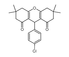 9-(4-chlorophenyl)-3,3,6,6-tetramethyl-3,4,5,6,7,9-hexahydro-(1H)-xanthene-1,8(2H)-dione结构式