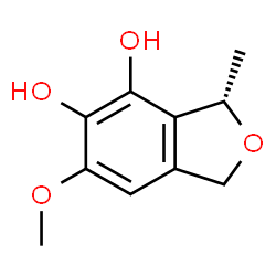 (3S)-1,3-Dihydro-6-methoxy-3β-methylisobenzofuran-4,5-diol结构式
