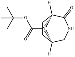 8-BOC-3,8-二氮杂双环[3.2.1]辛-2-酮结构式