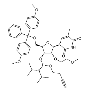 5-甲基-DMT-2'-甲氧基尿苷结构式