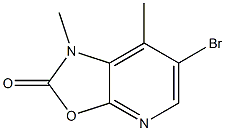 6-Bromo-1,7-dimethyl-1H-oxazolo[5,4-b]pyridin-2-one结构式