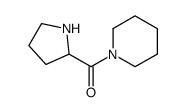 Piperidine, 1-(2-pyrrolidinylcarbonyl)- (9CI) structure