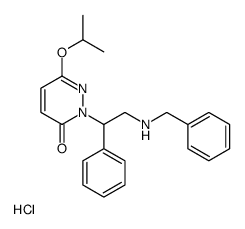 2-[2-(benzylamino)-1-phenylethyl]-6-propan-2-yloxypyridazin-3-one,hydrochloride结构式