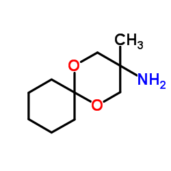 (3-methyl-1,5-dioxaspiro[5.5]undec-3-yl)amine Structure