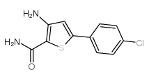 3-Amino-5-(4-chlorophenyl)thiophene-2-carboxamide Structure