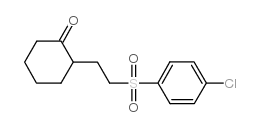 2-[2-[(4-CHLOROPHENYL)SULFONYL]ETHYL]CYCLOHEXAN-1-ONE Structure
