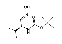 tert-butyl [(S)-1-(hydroxyiminomethyl)-2-methylpropyl]carbamate Structure