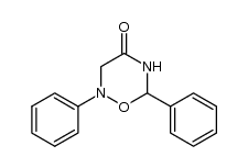 2,6-diphenyl-1-oxa-2,5-diaza-4-oxo-cyclohexane结构式