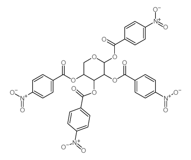 [3,4,5-tris[(4-nitrobenzoyl)oxy]oxan-2-yl] 4-nitrobenzoate结构式