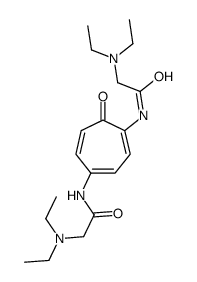 2-(diethylamino)-N-[4-[[2-(diethylamino)acetyl]amino]-5-oxocyclohepta-1,3,6-trien-1-yl]acetamide Structure