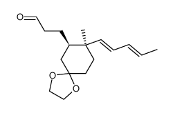 3-((7R,8S)-8-methyl-8-((1E,3E)-penta-1,3-dien-1-yl)-1,4-dioxaspiro[4.5]decan-7-yl)propanal Structure