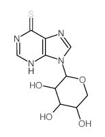 6H-Purine-6-thione, 9-a-D-arabinopyranosyl-1,9-dihydro-(9CI)结构式