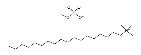 trimethyl(octadecyl)ammonium methyl sulphate结构式