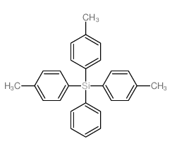 Silane,tris(4-methylphenyl)phenyl- (9CI) structure