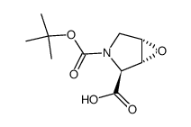 (2S,3R,4S)-1-tert-butoxycarbonyl-3,4-epoxypyrrolidine-2-carboxylic acid结构式