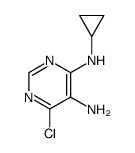 6-chloro-N4-cyclopropylpyrimidine-4,5-diamine结构式