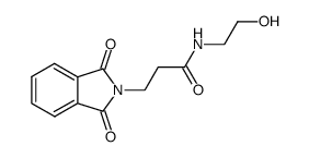 N-(N-Phthaloyl-β-alanyl)-2-aminoethanol Structure