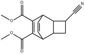 3-Cyanotricyclo[4.2.2.02,5]deca-7,9-diene-7,8-dicarboxylic acid dimethyl ester Structure