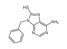 6-amino-9-benzyl-7H-purine-8-thione结构式