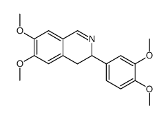 3,4-dihydro-3-(3,4-dimethoxyphenyl)-6,7-dimethoxyisoquinoline结构式